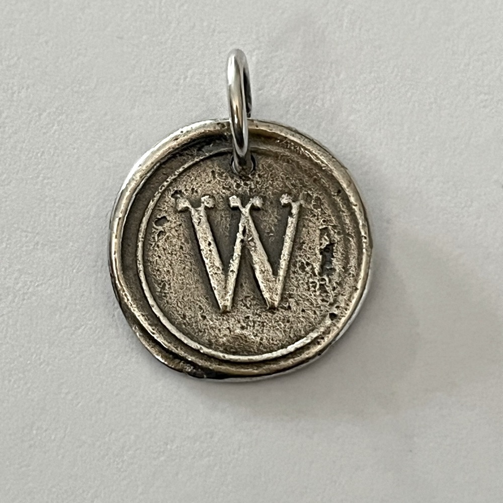 NWOT Waxing Poetic sterling silver ‘W’ charm
